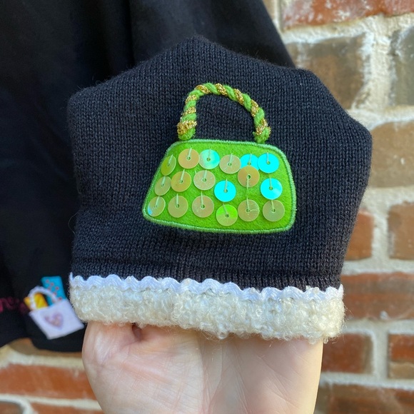 💐NEW👜Berek “Born to Shop” Embellished Cardigan Sweater Size L👒 - Picture 11 of 16